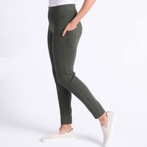 Betabrand Zippered Journey Pants Olive Green Size XXL W1503